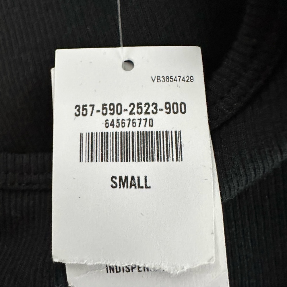 Hollister Daisy Logo Black Long Sleeve Lettuce Hem Baby Tee Size Small NEW - Picture 4 of 6
